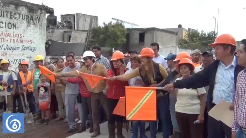 Banderazo de obra en la colonia Emiliano Zapata