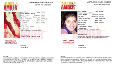 Alerta Amber Estado de México