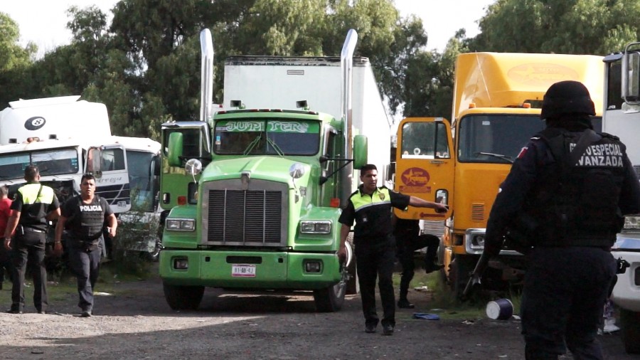 Recupera tráiler robado con mercancía, Policía Municipal de Ixtapaluca