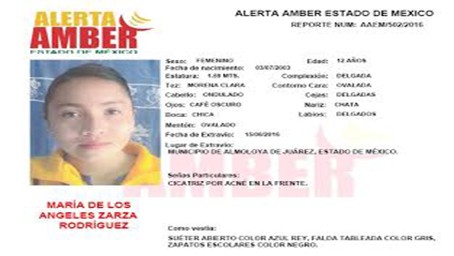 Alerta Amber Estado de México