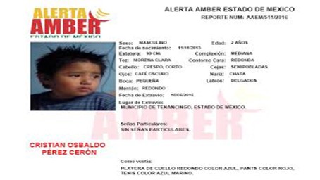 Alerta Amber Estado de México