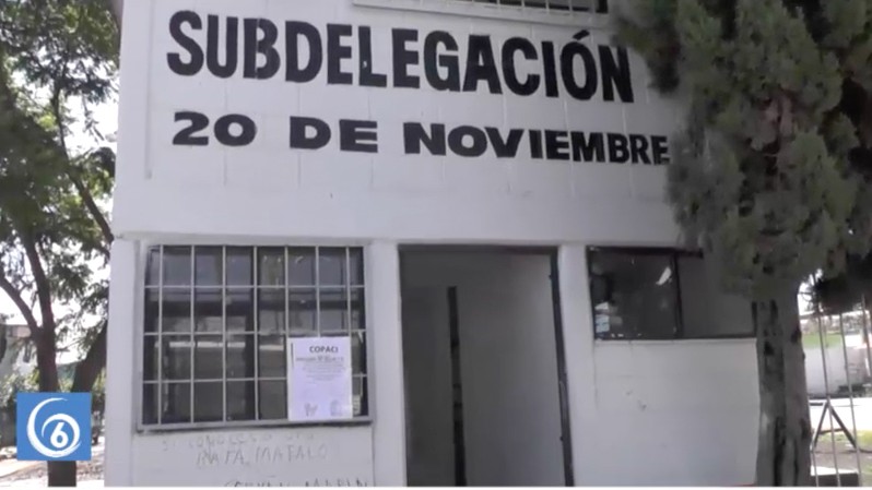 En total abandono el módulo de la subdelegación de la colonia 20 de noviembre