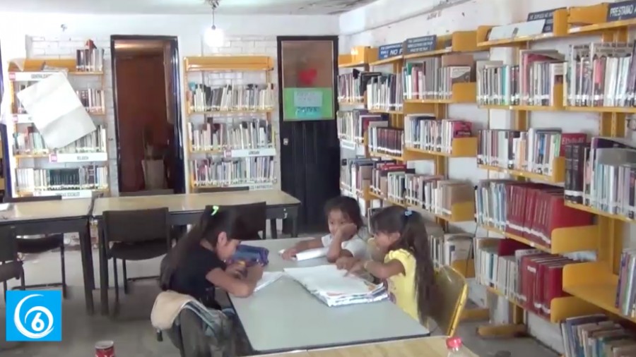 Servicios de la biblioteca Luis Donaldo Colosio de la colonia María Isabel en Valle de Chalco 