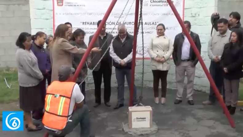 Inicia rehabilitación de muros de la secundaria Leonardo Da Vinci en la Unidad Beta 1º Sección 