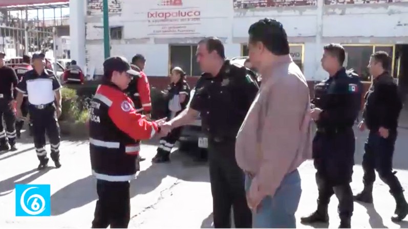 El director general de Seguridad Ciudadana Municipal y Bomberos sostienen reunión con elementos de Protección Civil 