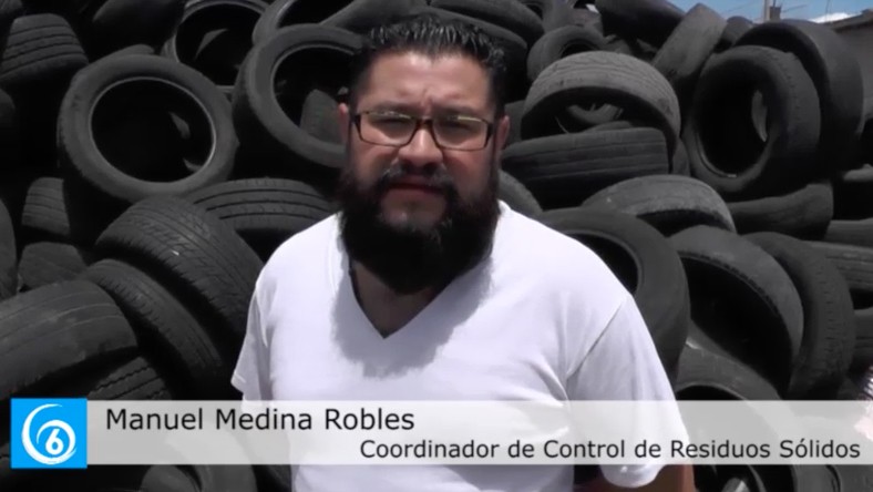 Continúa la recolección de llantas por parte de la dirección de residuos sólidos