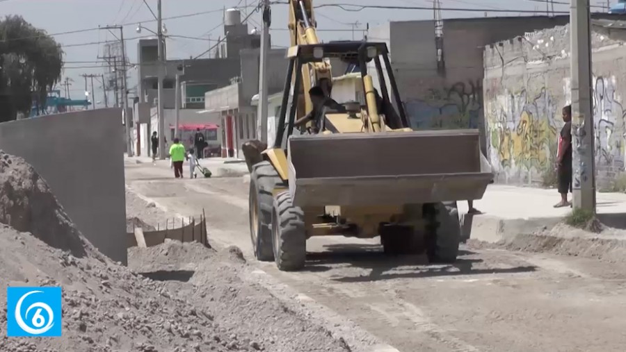 Avance en el parque lineal de la colonia ampliación Emiliano Zapata