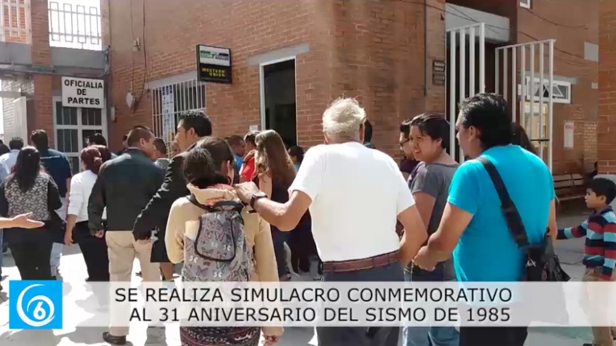 Se realizó simulacro en Valle de Chalco por aniversario del terremoto de 1985