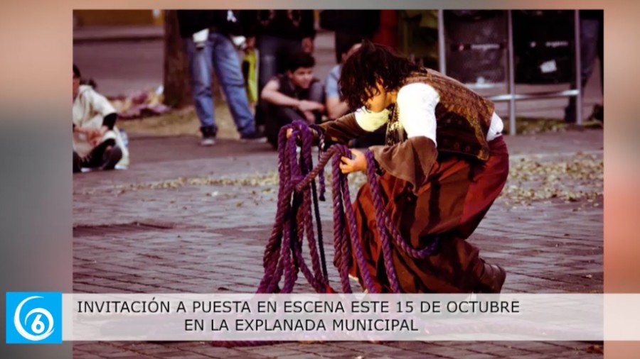 Invitación a puesta en escena de grupos teatrales en la explanad de Chicoloapan