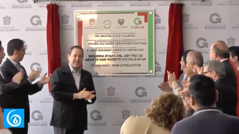 Se inaugura la segunda etapa de la Central de Abasto de Chicoloapan
