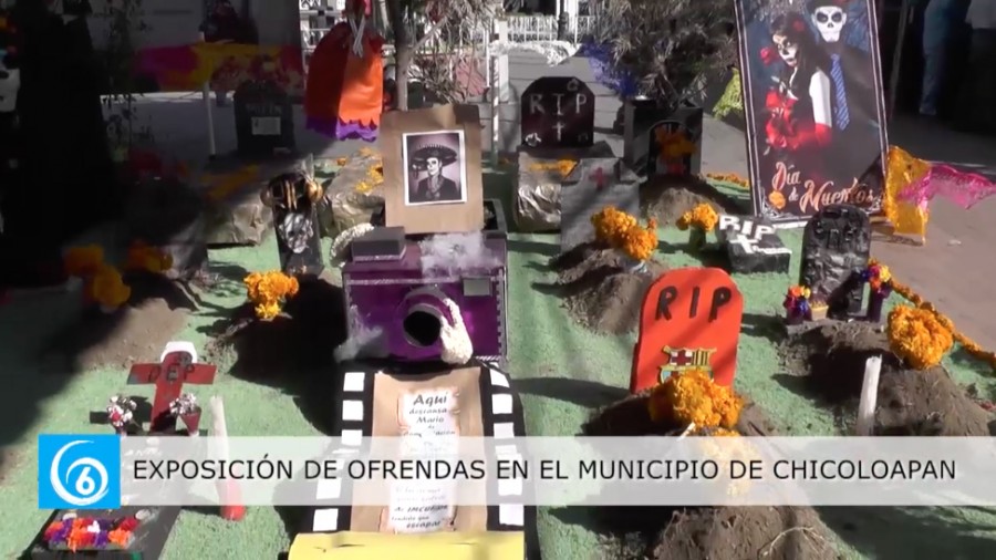 Exposición de ofrendas en Chicoloapan