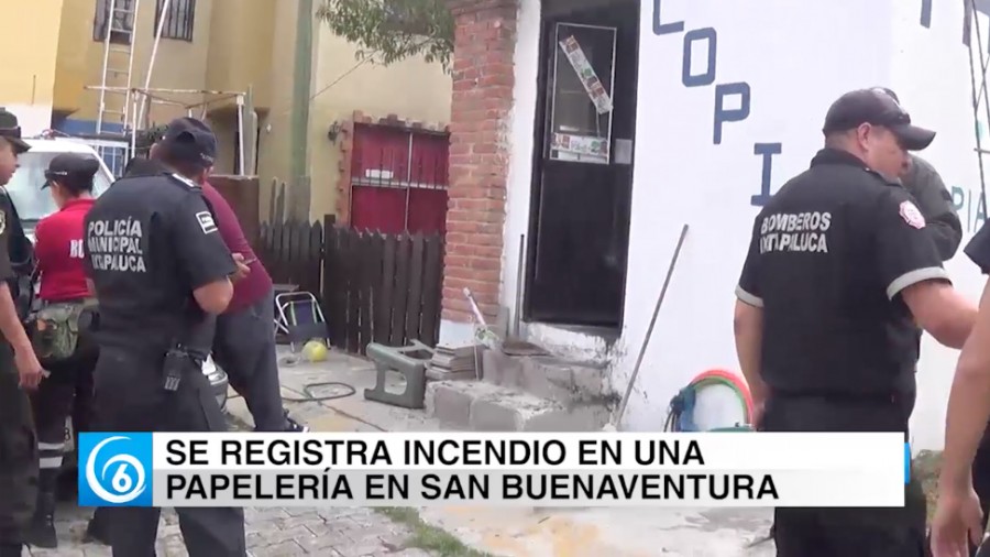 Se suscitó un incendio en papelería de la Unidad San Buenaventura
