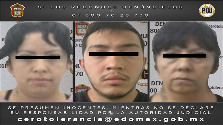 Aseguran en Nezahualcóyotl a tres presuntos extorsionadores