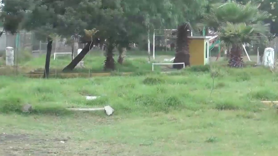 Ciudadanos de la colonia Unión de Guadalupe, Chalco, denuncian descuidos en parque