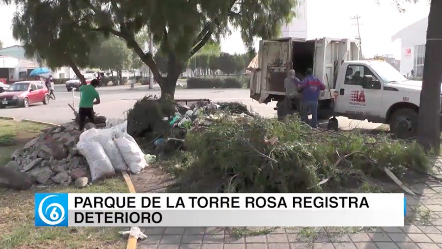 Vecinos de Santa Bárbara, solicitan apoyo para rehabilitar el parque de la Torre Rosa