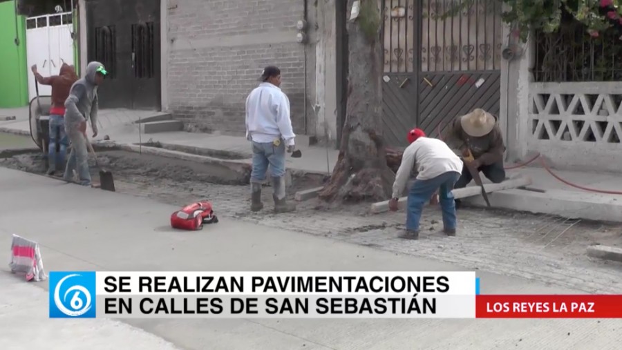 Pavimentaciones en San Sebastián, Los Reyes, gestión del diputado Fernando González