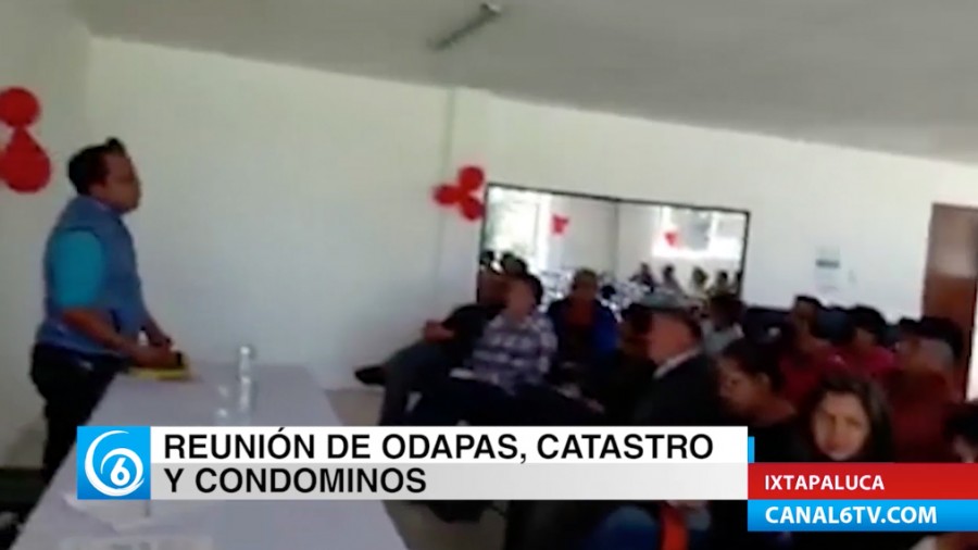 Se reúnen condominios con Odapas de Ixtapaluca