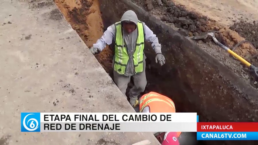 A punto de concluir la introducción de drenaje pluvial en Santa Bárbara