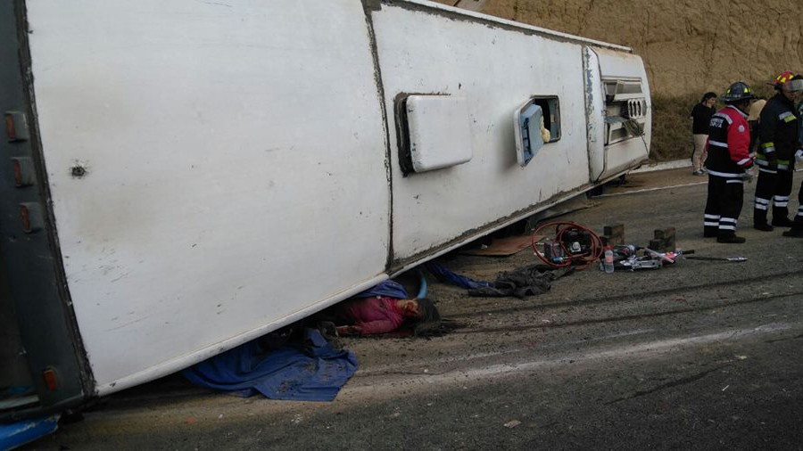 Doble accidente en la Autopista México-Puebla