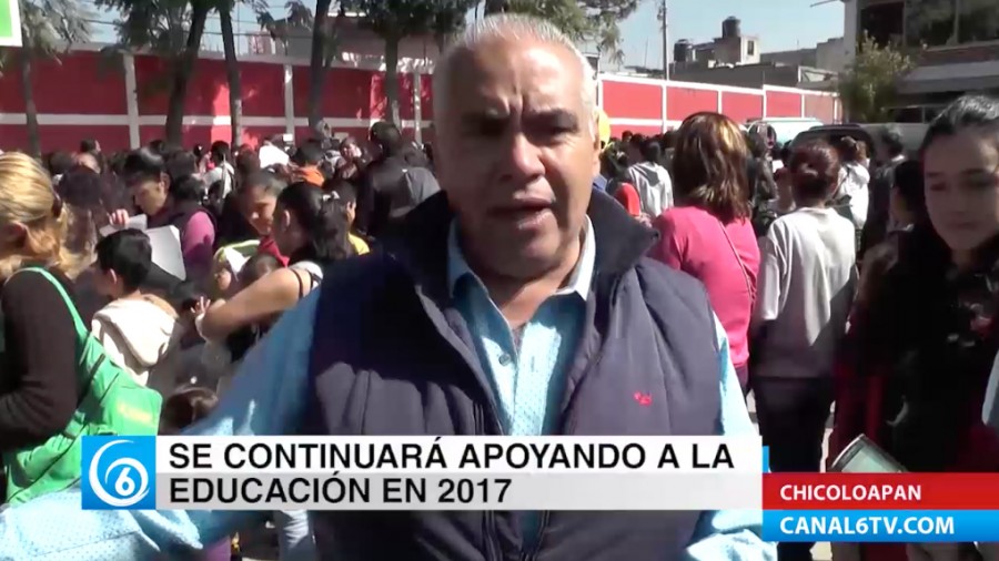 En Chicoloapan continuarán apoyando la educación básica
