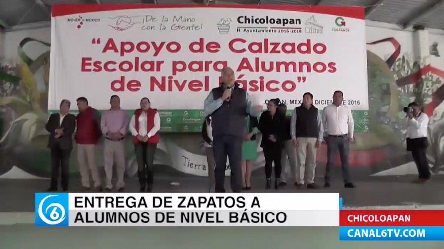 El Gobierno de Chicoloapan realizó entrega de calzado a estudiantes