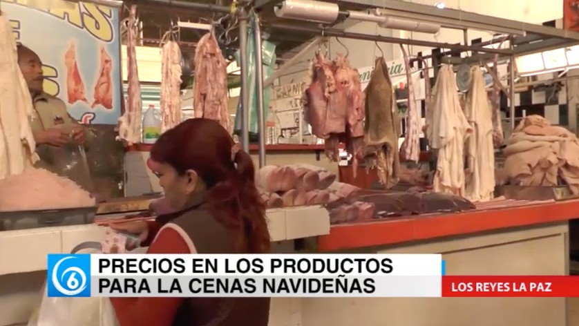 Precios en productos para la cena de navidad