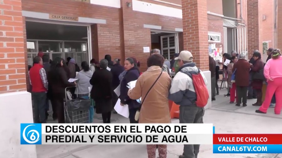 Descuentos en el pago del predial y el agua en Valle de Chalco
