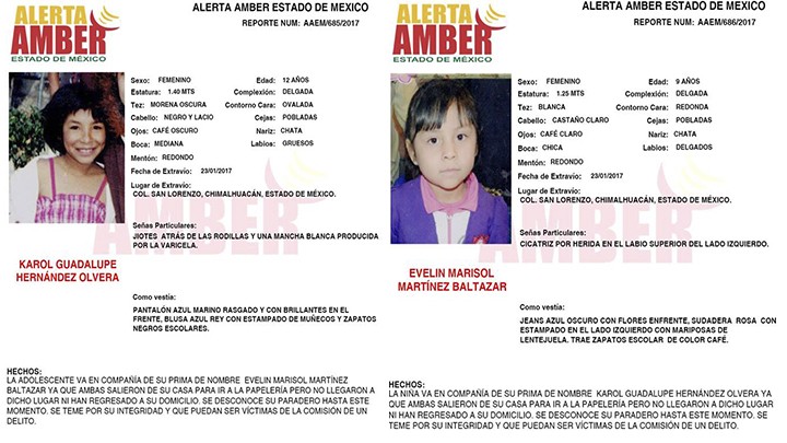 Alerta Amber Estado de México