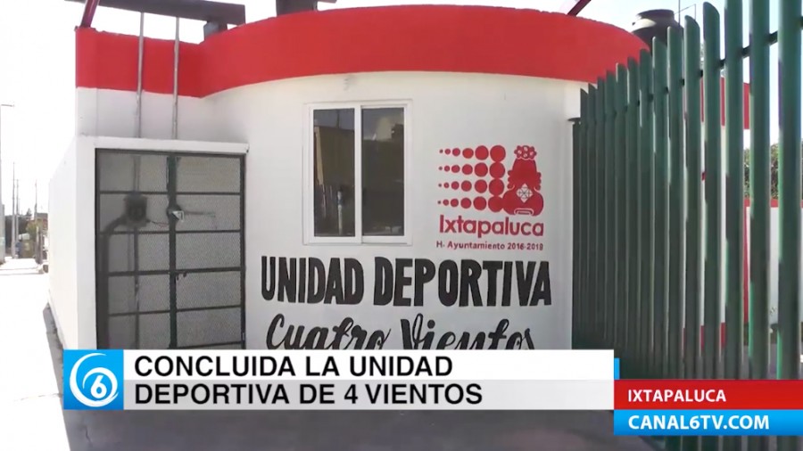 Concluida la unidad deportiva de Cuatro Vientos