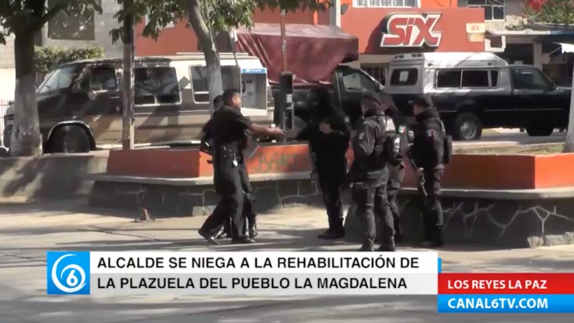 El edil Rolando Castellanos se niega a la rehabilitación de la plazuela del Pueblo de la Magdalena Atlicpac