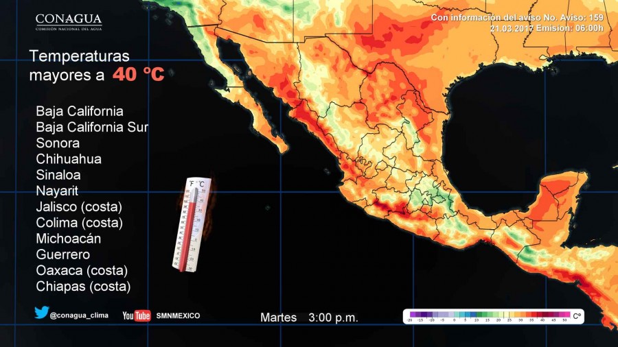 PRONÓSTICO METEREOLÓGICO DE LA REPÚBLICA MEXICANA