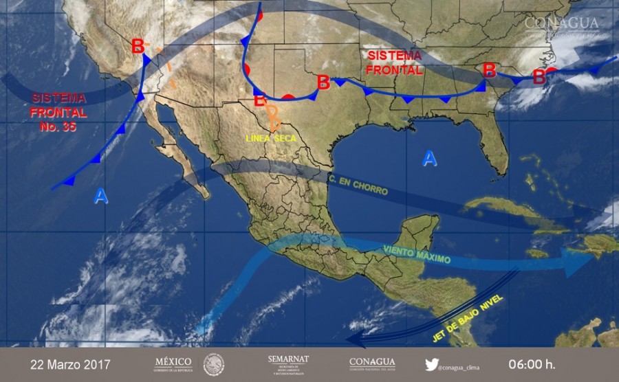 PRONÓSTICO METEREOLÓGICO DE LA REPÚBLICA MEXICANA