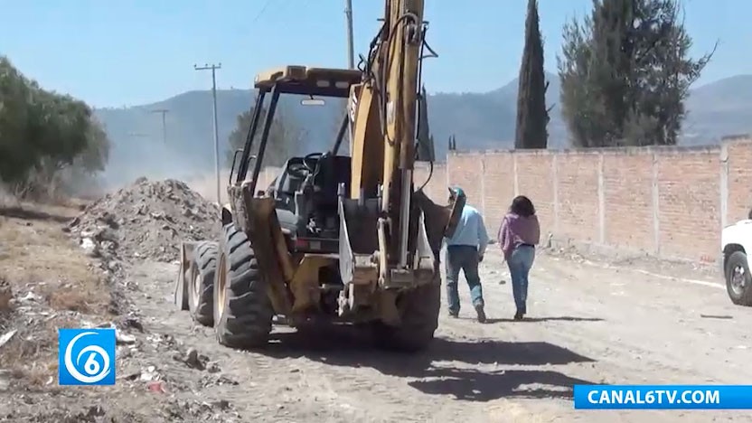 Pavimentación de la colonia Loma de Guadalupe en el municipio de Chicoloapan
