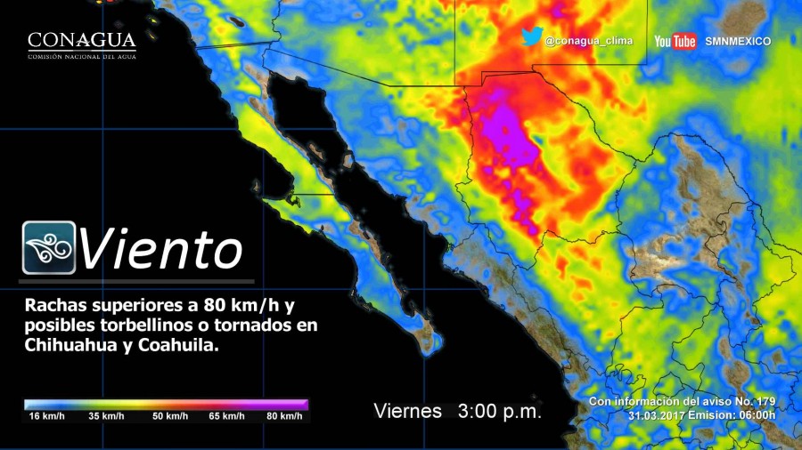 PRONÓSTICO METEREOLÓGICO DE LA REPÚBLICA MEXICANA