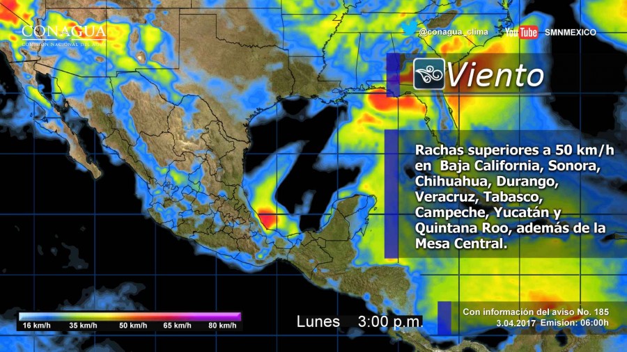 PRONÓSTICO METEREOLÓGICO DE LA REPÚBLICA MEXICANA