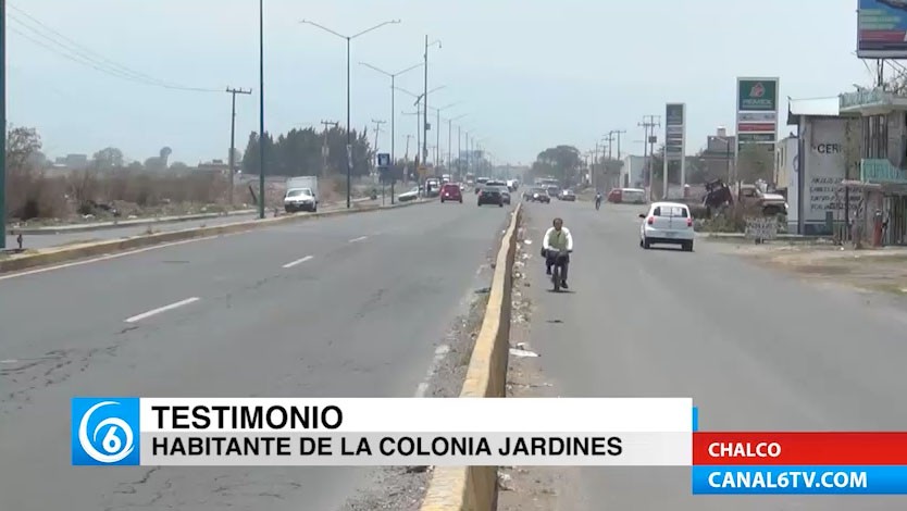 Problemas de inseguridad en la colonia Jardines de Chalco