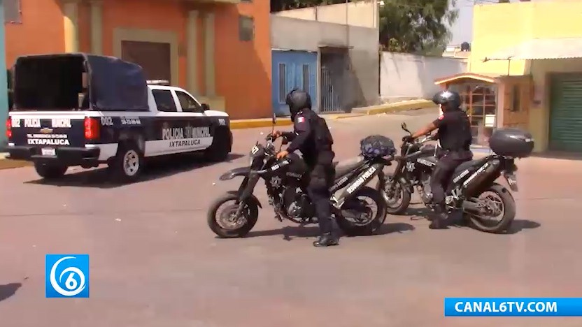 Operativo de seguridade en el viacrucis de Tlapacoya