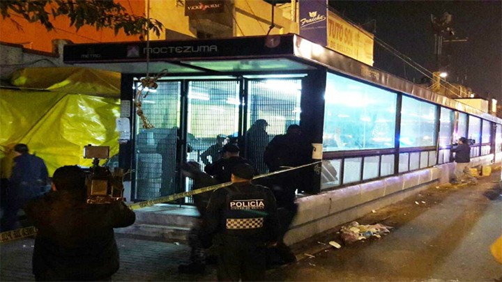 HOMBRE SE QUITA LA VIDA EN LA ENTRADA DE METRO MOCTEZUMA