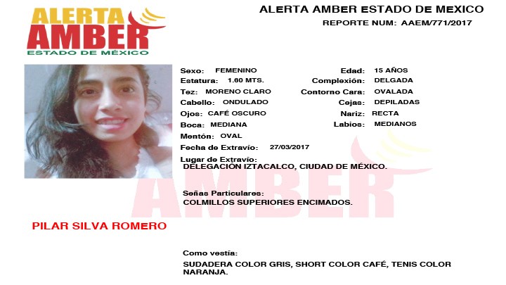 Alerta Amber Estado de México