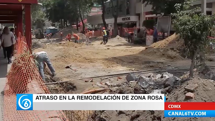 Caos por la reparación en calles de la Zona Rosa