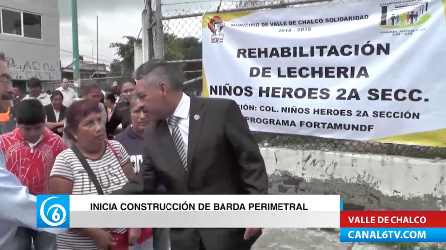 Construirán barda perimetral de lechería en la colonia Niños Héroes 2º Sección Valle de Chalco