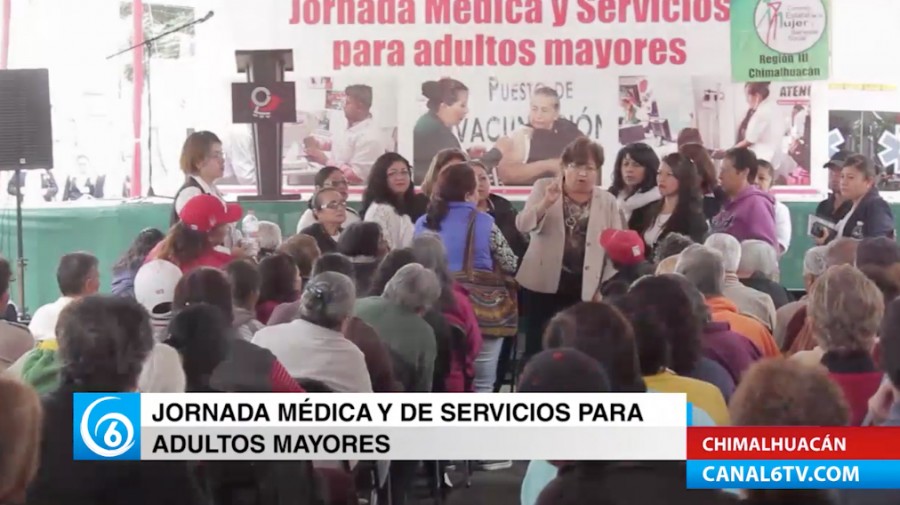 Se realizó una jornada médica y servicios para adultos mayores en Chimalhuacán