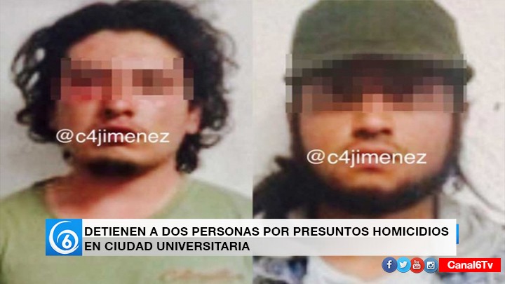 DETIENEN A DOS SUJETOS POR SU PRESUNTA RESPONSABILIDAD DE HOMICIDIO EN CU