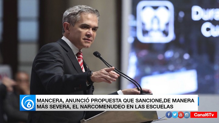 PIDE MANCERA PENAS MÁS SEVERAS A NARCOMENUDEO EN ESCUELAS