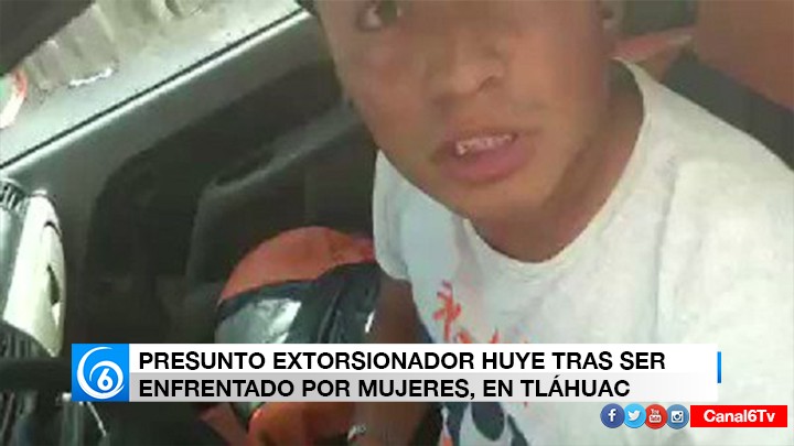 SEÑORAS ENFRENTAN A PRESUNTO DELINCUENTE DE LA ZONA DE TLÁHUAC
