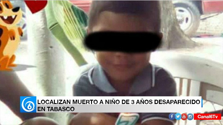 Secuestran y asesinan a niño de 3 años en Tabasco