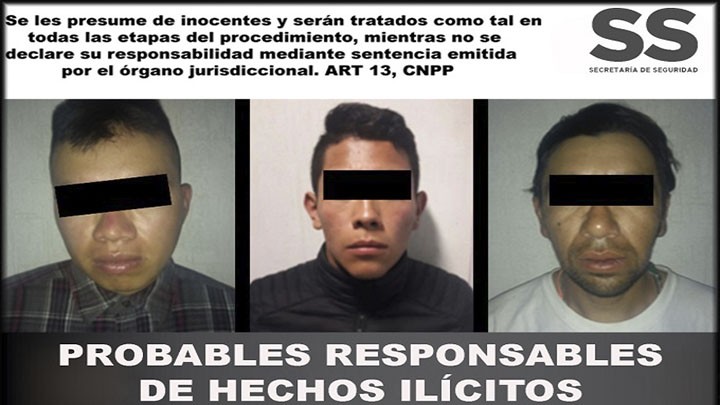 Tres presuntos narcomenudistas fueron detenidos en el municipio de Los Reyes La Paz