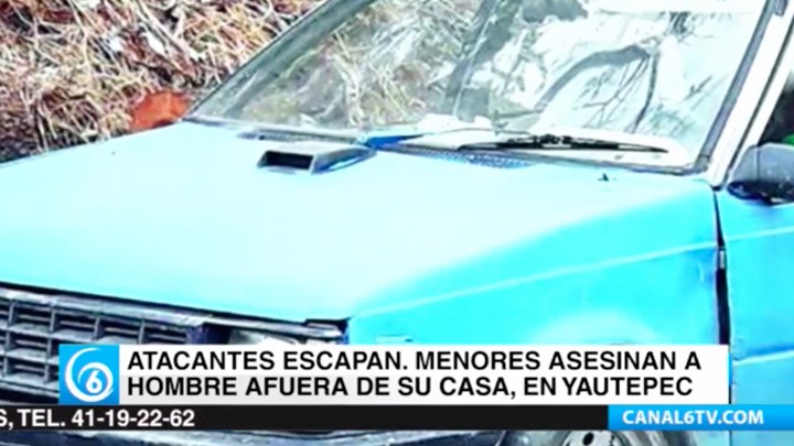 Menores de edad asesinaron a un hombre dentro de su auto en Yautepec