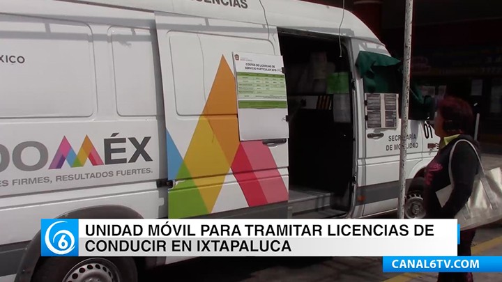 Semovi del Edomex instalan unidad móvil para tramitar licencias de conductor en Ixtapaluca