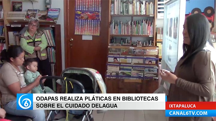 Odapas Ixtapaluca realiza pláticas en bibliotecas sobre el cuidado del agua